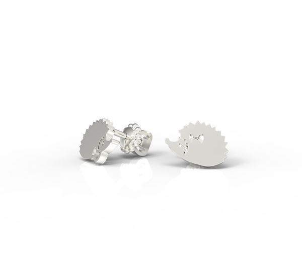 

Срібні сережки цвяшки "Hedgehogs Diamond"