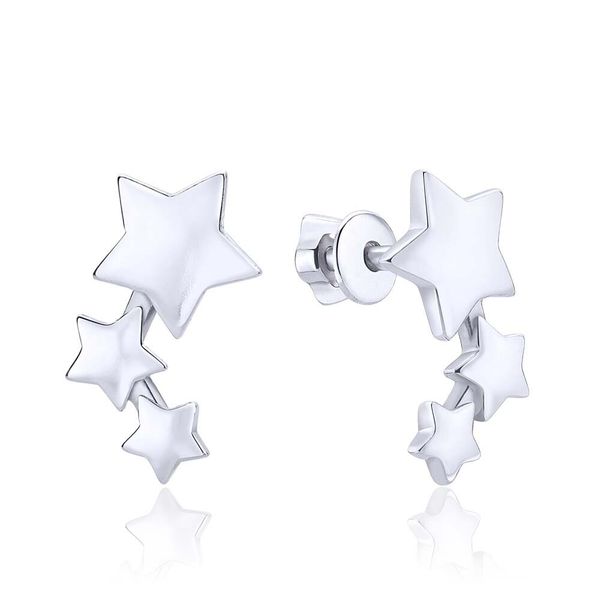 

Срібні сережки цвяшки "Twinkling Stars"