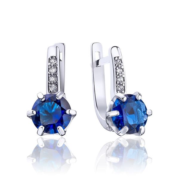 

Срібні сережки "Sincere Sapphire"