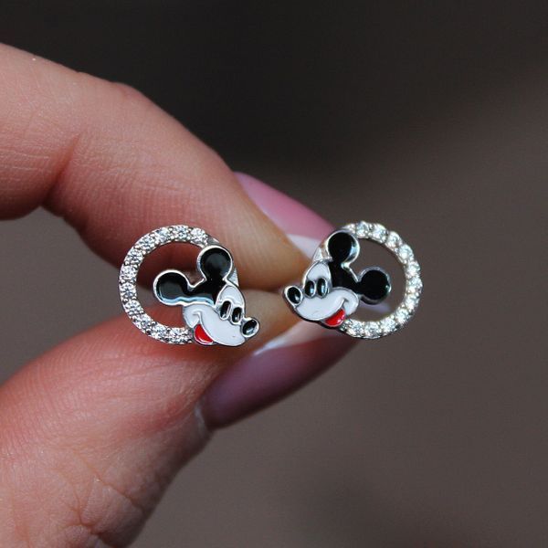 

Срібні сережки цвяшки "Mickey Mouse"