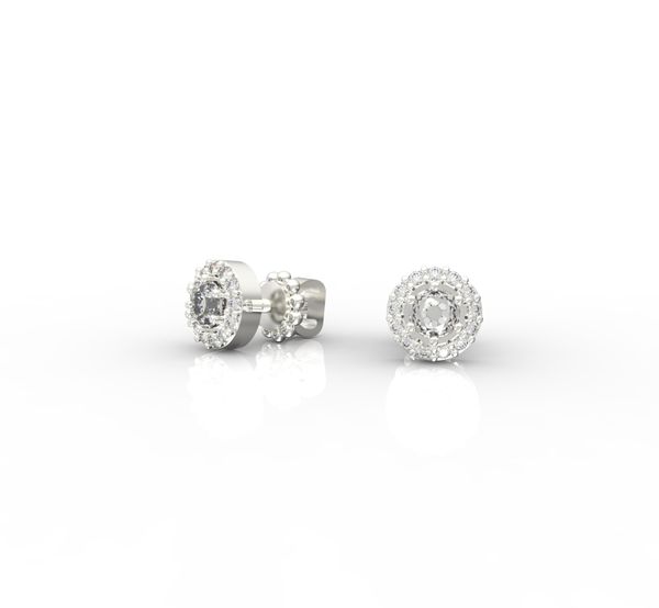 

Срібні сережки цвяшки "Superiority Diamond"