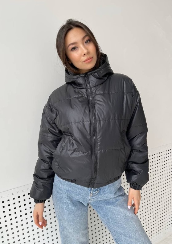 

Женская демисезонная куртка c капюшоном KML 0030  (-) Черный (K 0030/3 C, Женская демисезонная куртка c капюшоном KML 0030 L (48-50) Черный (K 0030/3 C