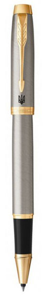 

Ручка роллер Parker IM 17 Brushed Metal GT RB Паркер Трезубец на клипе 22 222_TR4