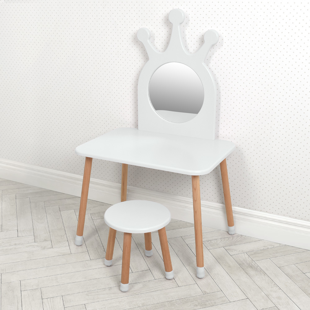 

Столик со стульчиком и зеркальцем Bambi 03-01W White (03-01PINK)