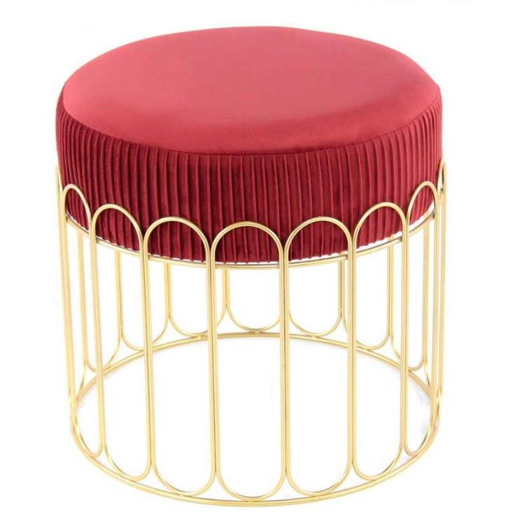 

Табурет Kayoom Drum T425 Bordeaux/Gold