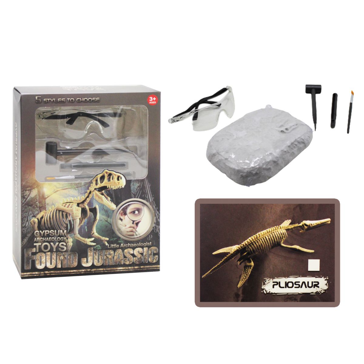 

Детская развивающая игра-раскопка A-Toys "Найди динозавра. Плиозавр"