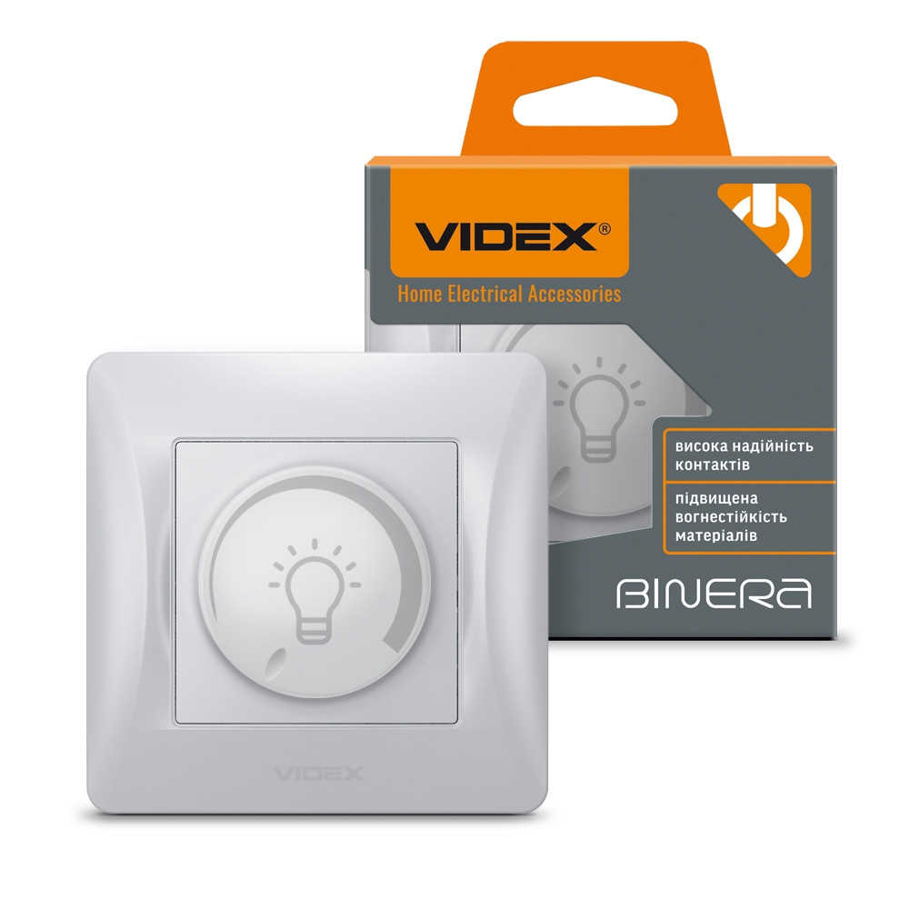 

VIDEX BINERA Диммер LED 200Вт серебряный шёлк