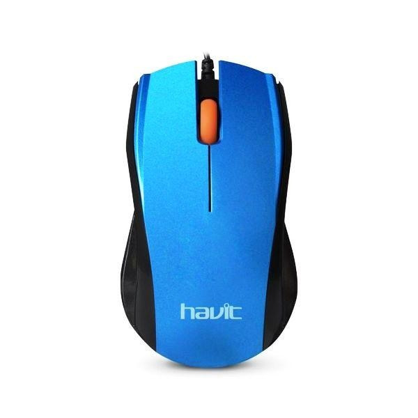 

Проводная мышь HAVIT HV-MS689 USB (1200 dpi, 1,5 м) blue