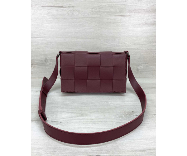 

Женская сумка Welassie Bottega бордовая