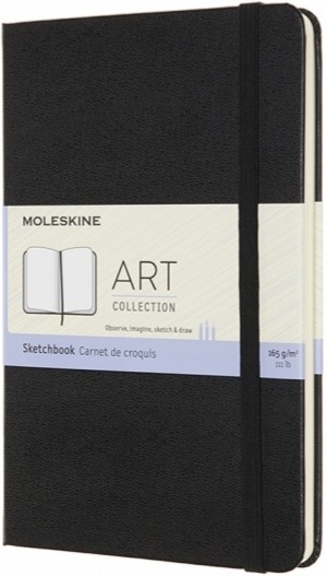 

Скетчбук Moleskine Art medium 11,5 х 18 см нелінований чорний