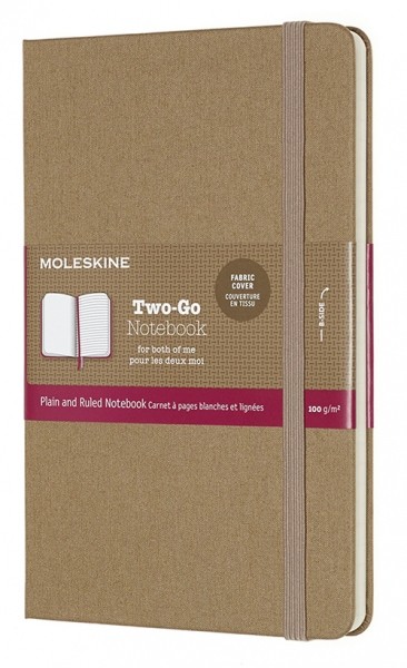 

Блокнот Moleskine Two-Go 11,5 х 17,5 см бежевий