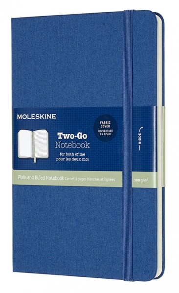 

Блокнот Moleskine Two-Go 11,5 х 17,5 см лазурний