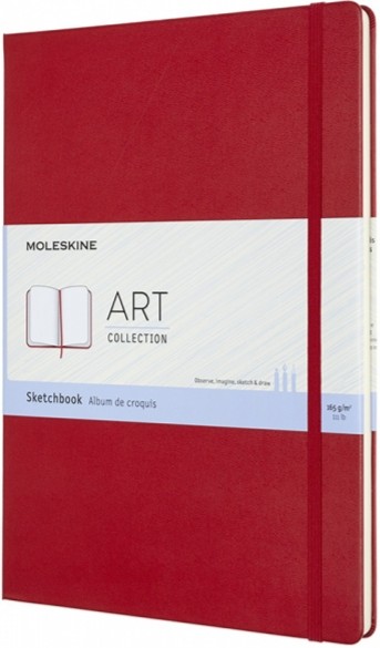 

Скетчбук Moleskine Art А4 21 х 30 см нелінований червоний