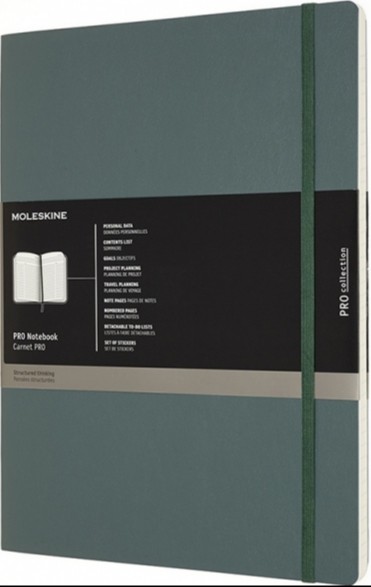 

Блокнот недатований Moleskine PRO м'який XXL 21,6 х 27,9 см лісовий зелений