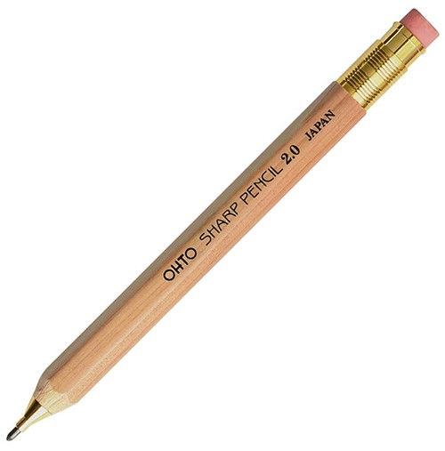 

Механічний олівець Ohto Sharp Pencil натуральний 2,0 мм