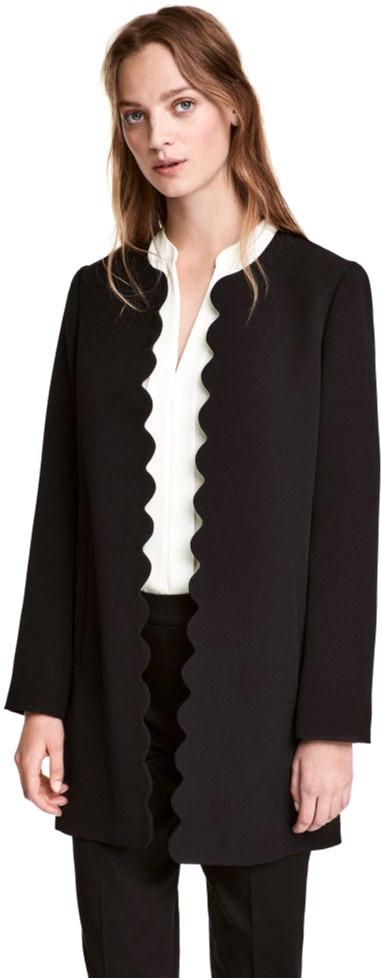 

Пальто H&M 2hm011100123 36 Черное
