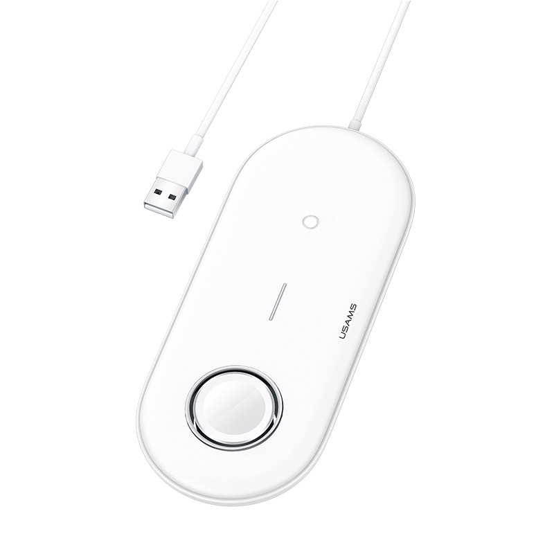 

Зарядное устройство беспроводное Qi Usams для Apple Watch Mobiles Earbuds US-CD119 быстрая зарядка Белое