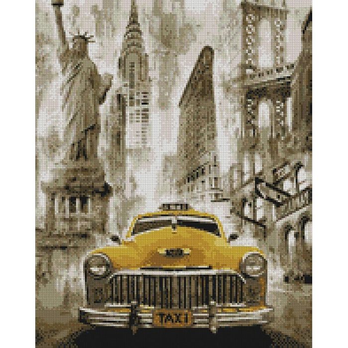 

Алмазная мозаика Такси Нью-Йорка Идейка (АМ 6081) (160762)