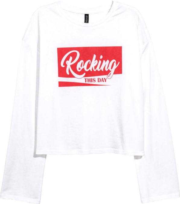 

Лонгслив H&M 2hm033000389 XXS Белый