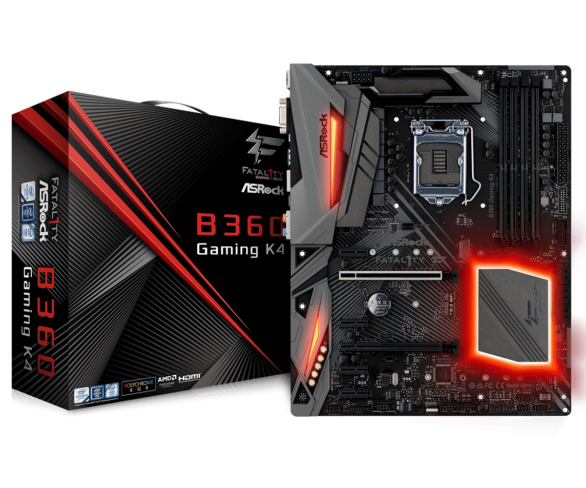 

Материнская плата ASRock Fatal1ty B360 Gaming K4 Socket 1151