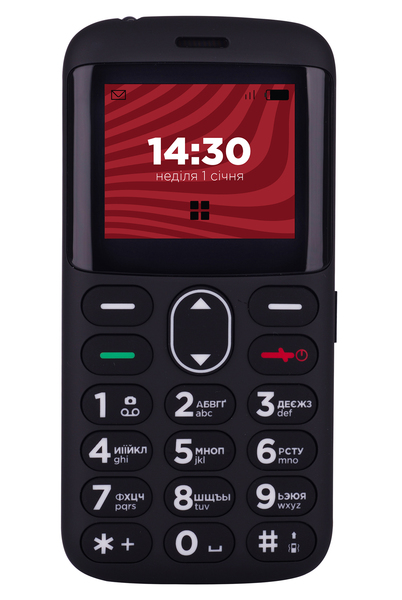 

Мобільний телефон Ergo R201 Dual Sim Black