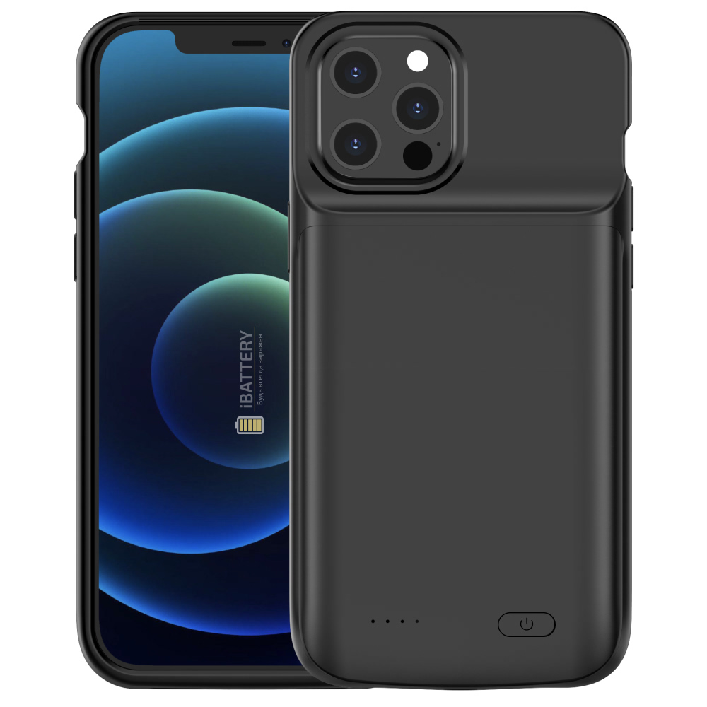 

Чехол аккумулятор iBattery для iPhone 12 Pro Max 4800 mAh black