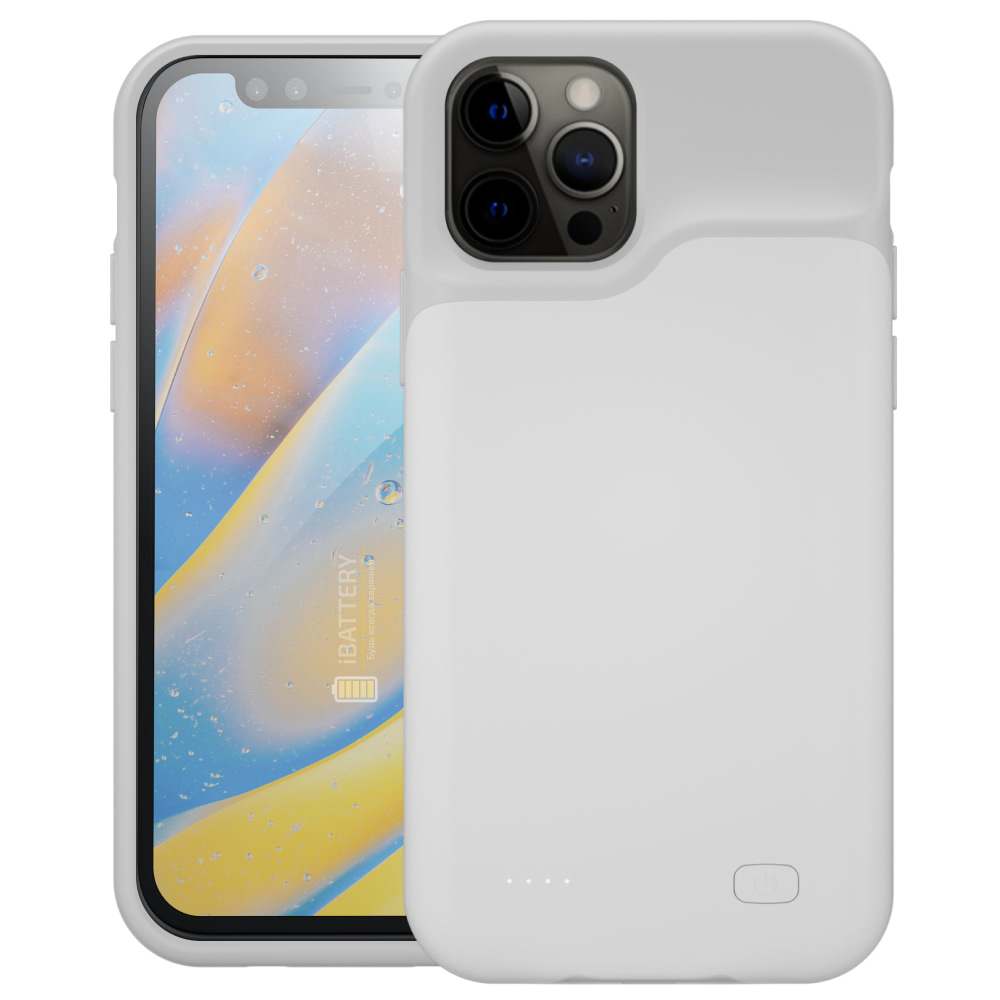 

Чехол powerbank iBattery для iPhone 12 Pro Max 5000 mAh white