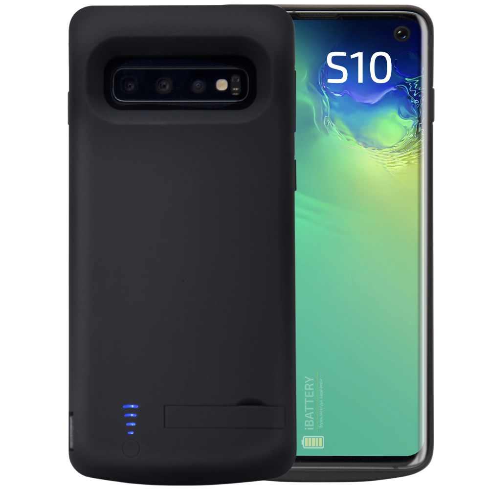 

Чехол аккумулятор iBattery для Samsung S10 black 6000 mAh