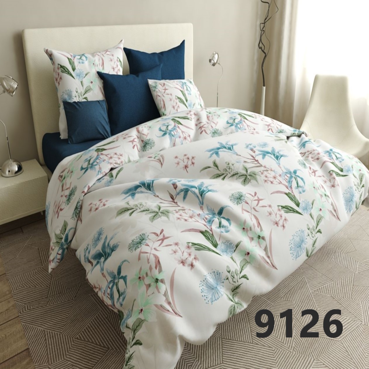 

Комплект постельного белья Pretty 9126 Двуспальный размер 180х220