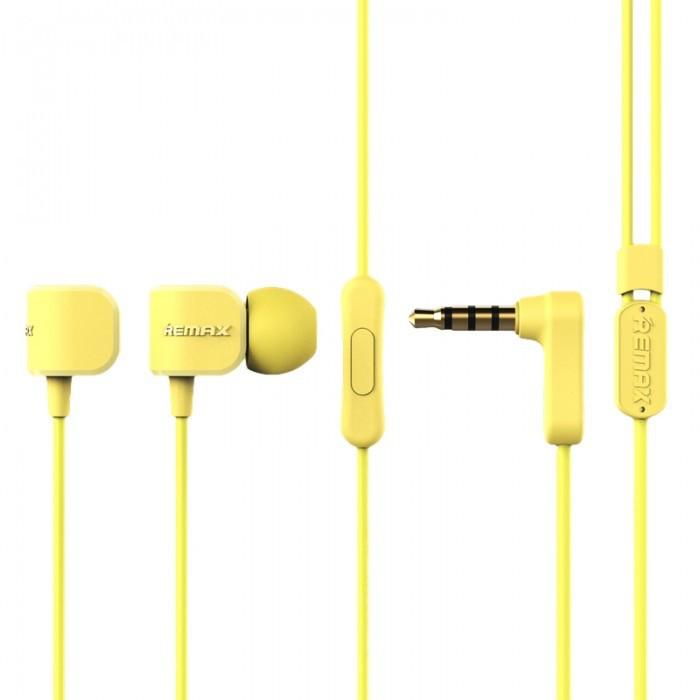 

Вакуумные наушники RM-502 Yellow Remax 335204
