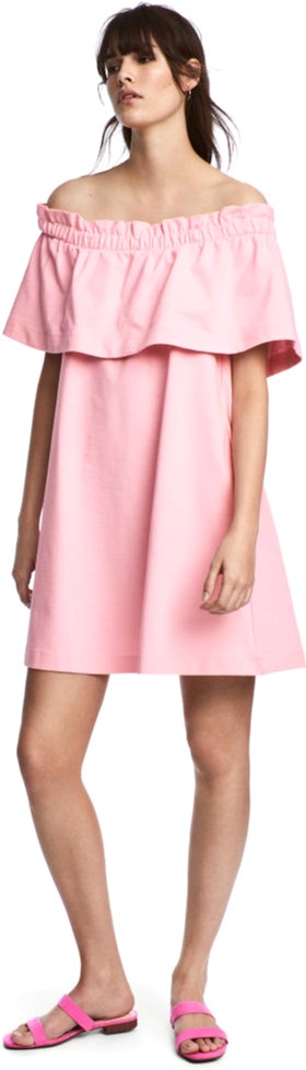 

Платье H&M 2hm053300110 34 Светло-розовое