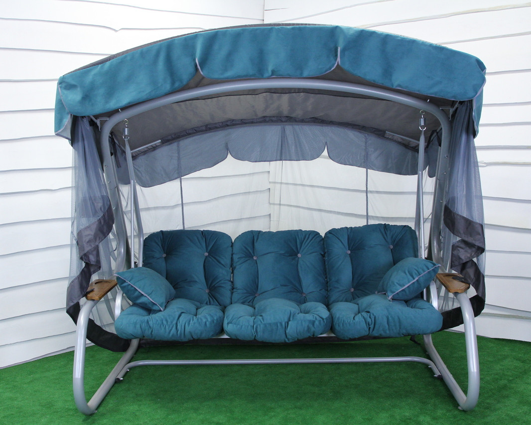 

Раскладные садовые качели GreenGard СИВИЛЬЯ, серый (Арт. 054)