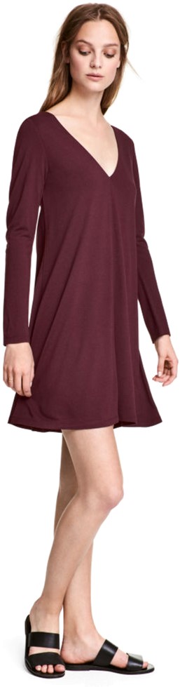 

Платье H& 2hm053300168  Бордовое, Платье H&M 2hm053300168 M Бордовое