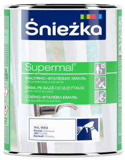 

Sniezka Supermal Масляно-фталевая эмаль Белая (2,5 л) Белая (556)