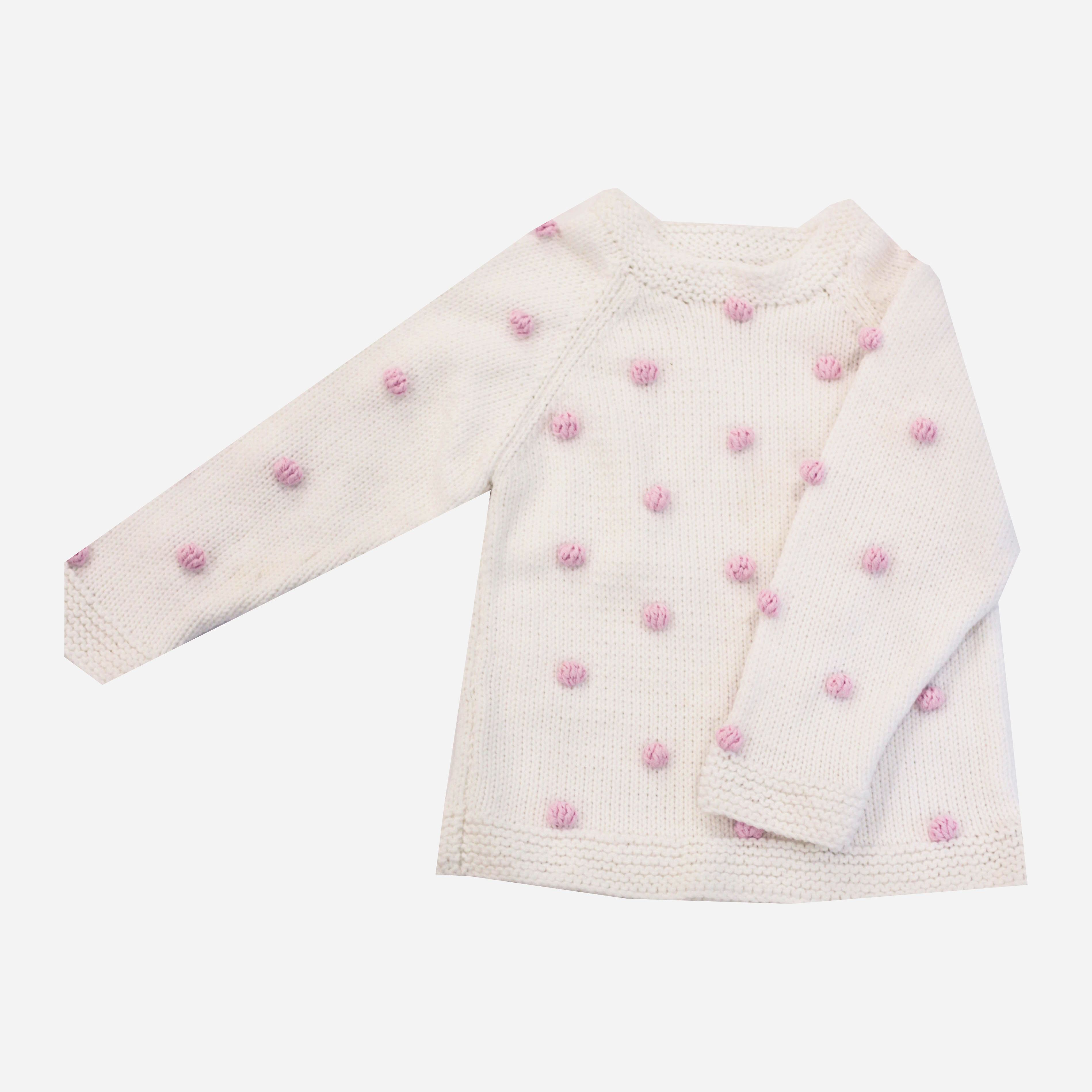 

Джемпер Lamon Pink PomPoms 68-74 см Белый/Розовый