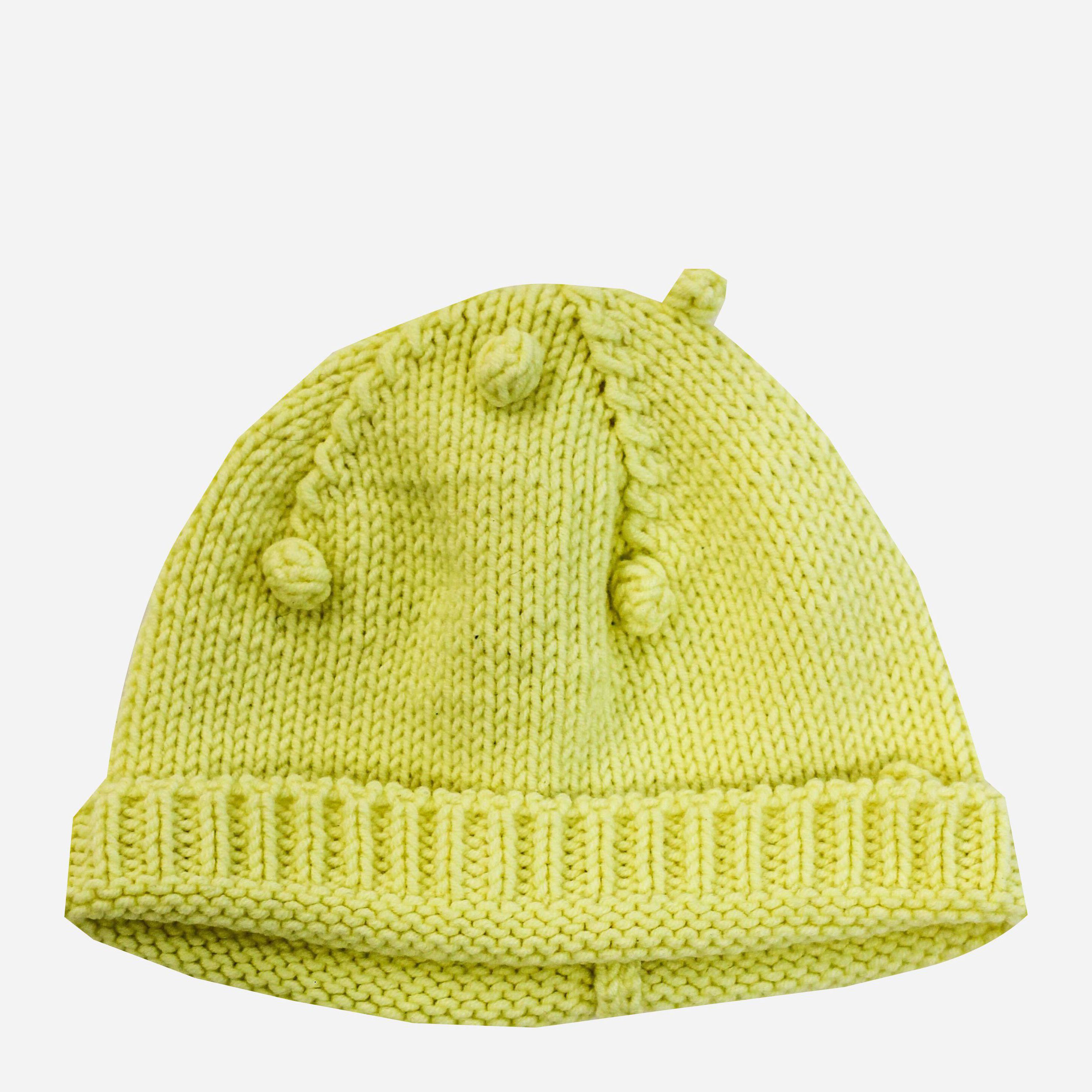 

Демисезонная шапка Lamon Yellow PomPoms 34 см Желтая