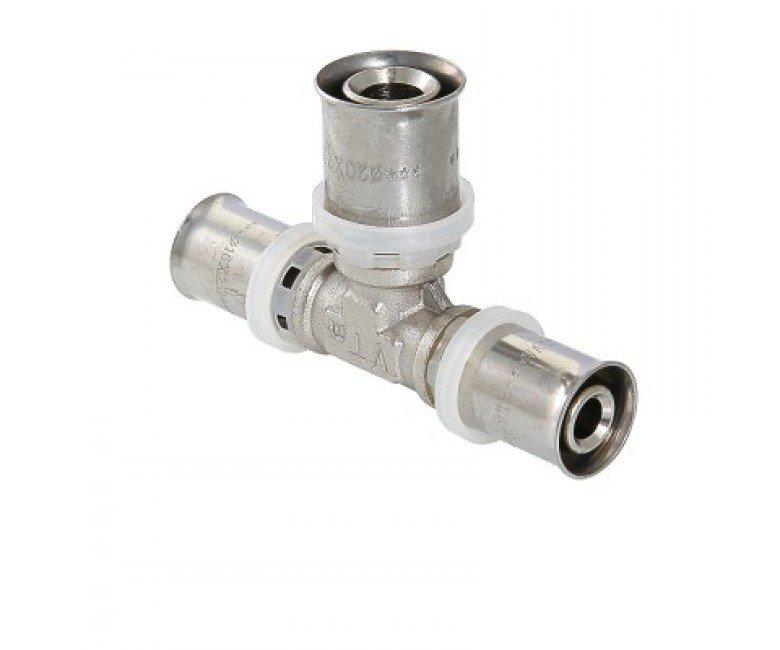 

Тройник (пресс-фитинг) Valtec DN 32x20x32 переходной соединительный (VTm.231.N.322032)