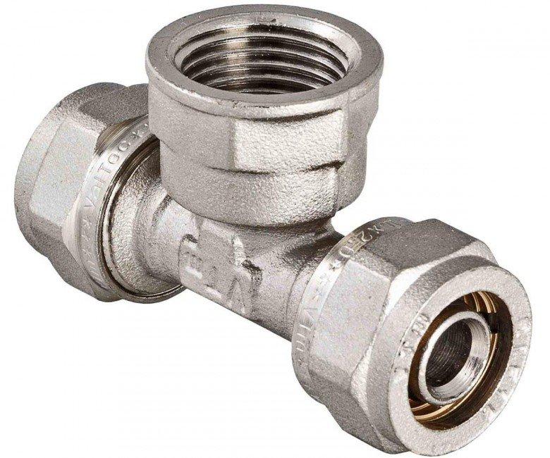 

Тройник обжимной Valtec DN 20х3/4"x20 переходной с внутренней резьбой (VTm.332.N.200520)