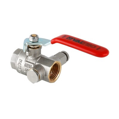 

Кран магистральный Valtec DN 1/2" с дренажем и воздухоотводчиком (VT.245.N.04)