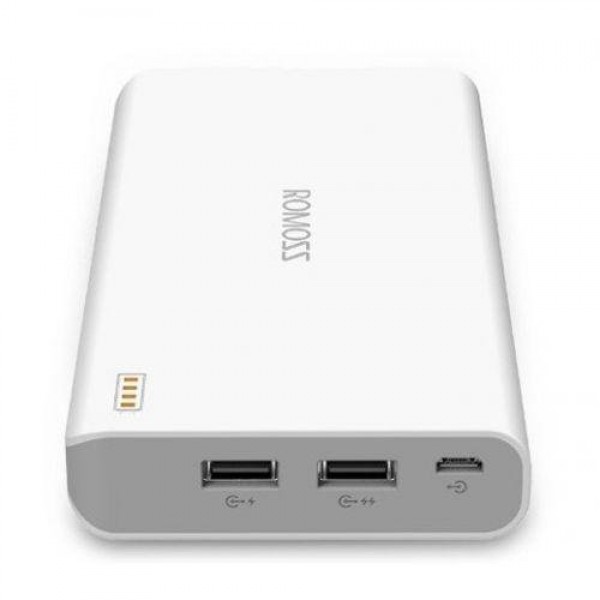 

Универсальная батарея Romoss Power bank 20000 mAh White original