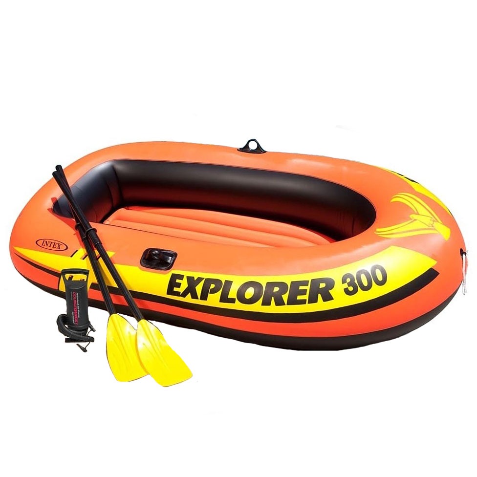 

Лодка надувная трехместная с веслами и с насосом Intex "EXPLORER 300" (58358)