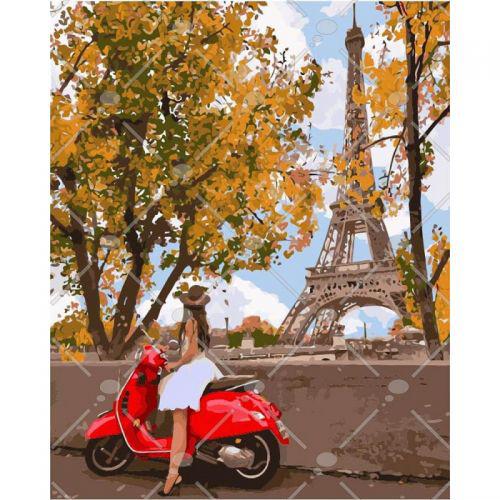 

Картина по номерам "Впервые в Париже" ★★★★ КНО4581 Идейка (TC103555)