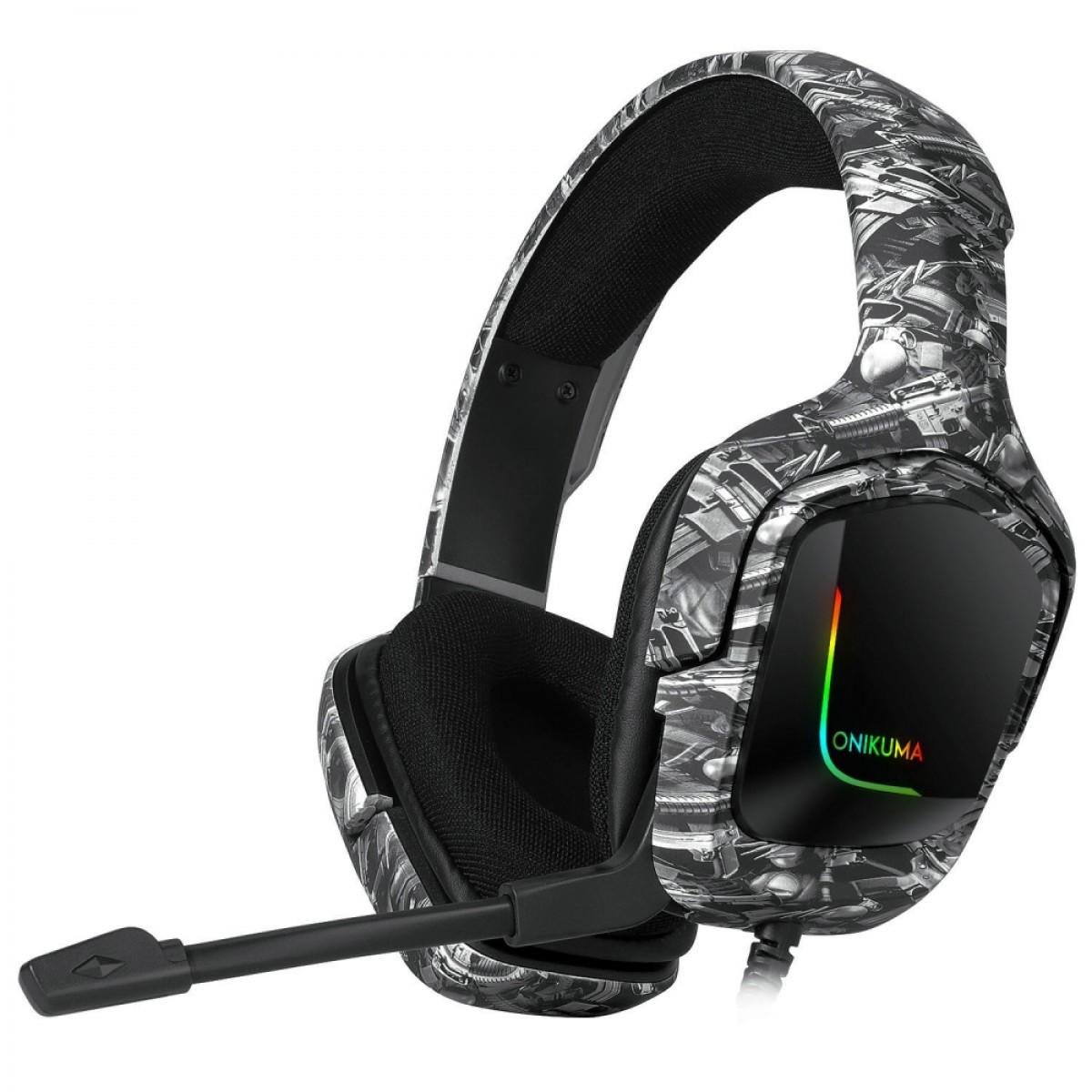 

Наушники игровые ONIKUMA K20 с гарнитурой / Camouflage grey