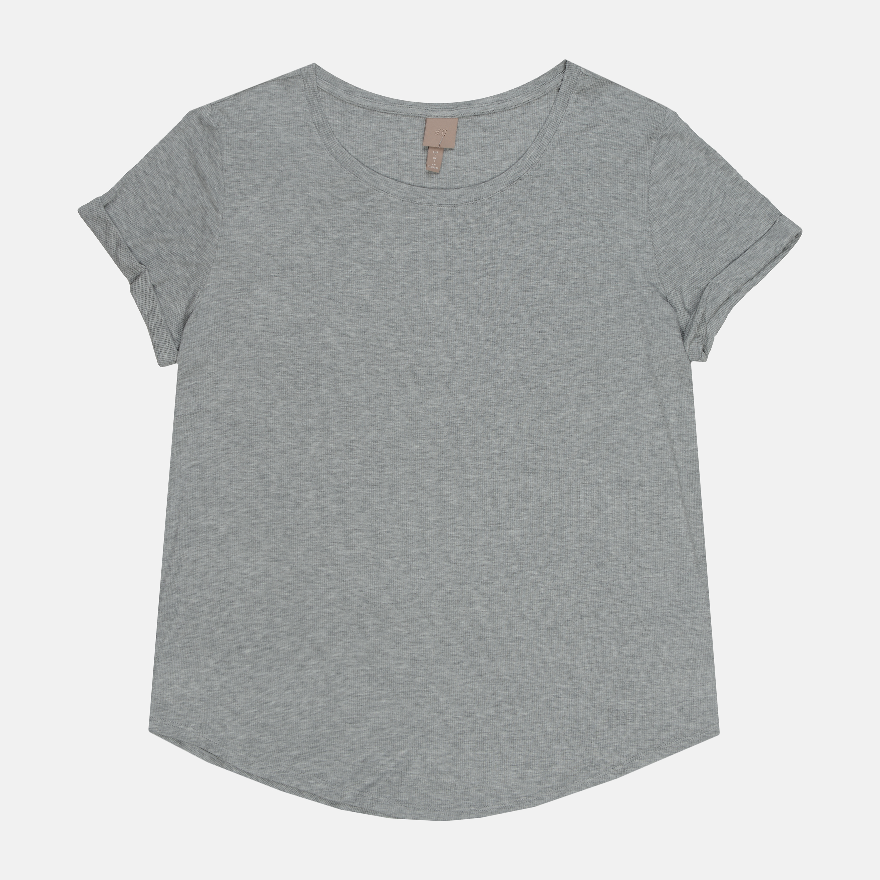 

Футболка H&M 503-90017612 L Серый меланж