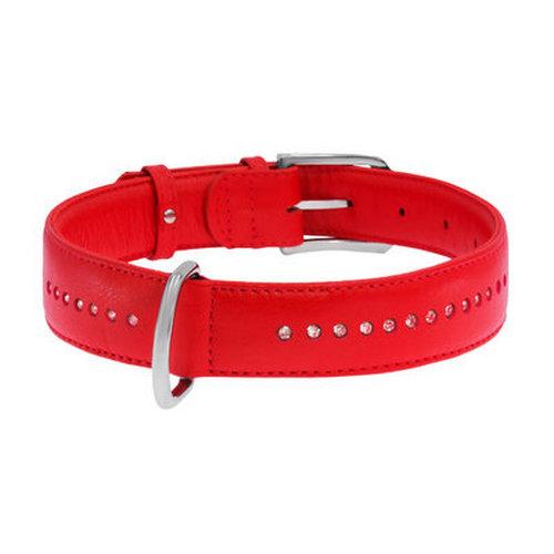 

Ошейник CoLLaR WAUDOG GLAMOUR ширина 20мм, длина 30см кожа красный двойной со стразами 38763 (4820082497187)
