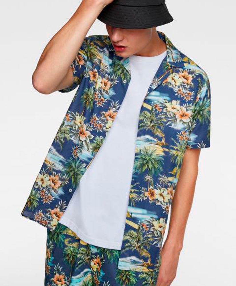 

Сорочка ZARA 5722264 XL Різнокольоровий