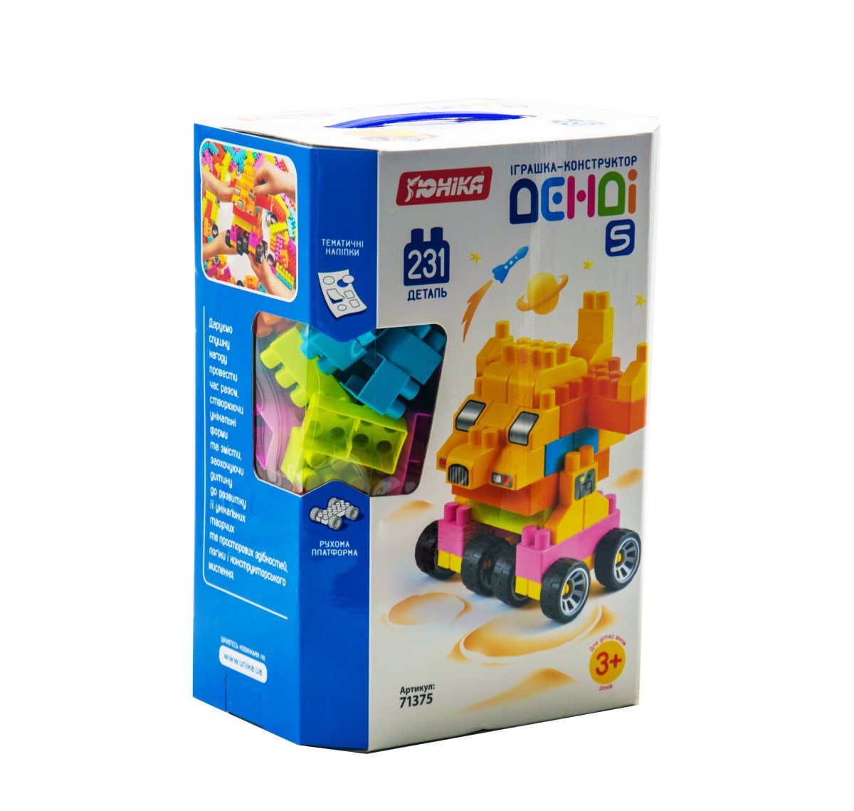 

Игрушка конструктор Денди 5 231 дет Юника (1375) (109216)