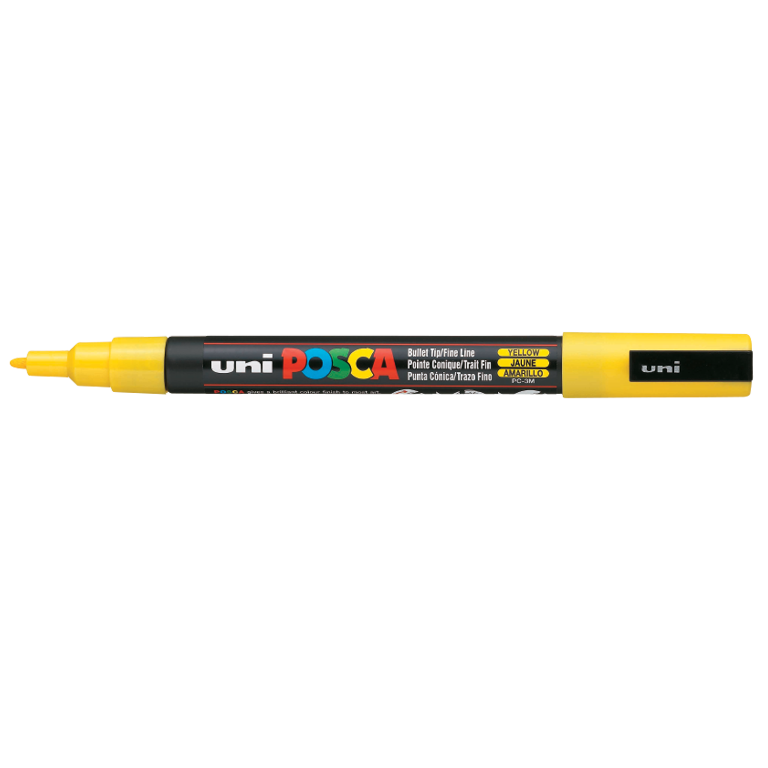 

Маркер-краска Uni Posca Желтый 0.9-1.3 мм Бело-желтый корпус (PC-3M.Yellow)