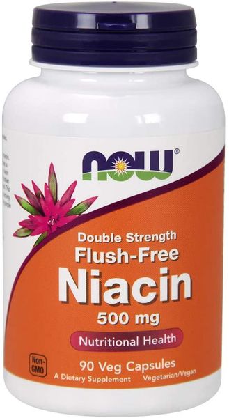 

Витамин В3 Ниацин Flush Free Niacin Now Foods 500 мг 90 капсул (NF736)