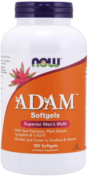 

Витамины для мужчин Adam Men's Multi Now Foods 180 капсул (NF367)